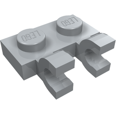 Plate Special 1 x 2 with Clips Horizontal [Thick U-Clips] (60470a)