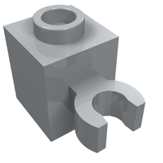 Brick Special 1 x 1 with Clip Vertical [Open O Clip, Hollow Stud] (60475b)