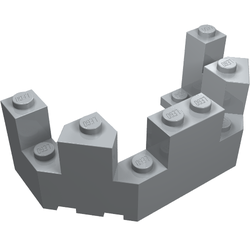 ære Spaceship Rationel LEGO PART 6066 Castle Turret Top 4 x 8 x 2 1/3 | Rebrickable - Build with  LEGO