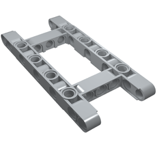 Technic Beam 5 x 11 with 3 x 5 Opening Frame Thick (64178)
