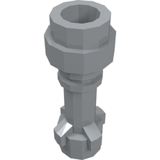Weapon Lightsaber Hilt with Bottom Ring (64567)