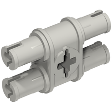 Technic Pin Double with Axle Hole - Squared Holes (65098)