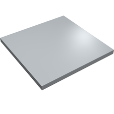 Tile 6 x 6 with Central Bottom Tube (6881b)