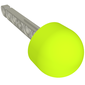 Projectile, Technic Competition Arrow, Beam Shaft with Solid Lime Rubber End