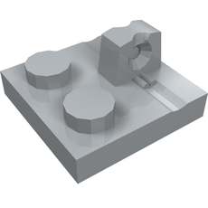 Hinge Plate 2 x 2 Locking with 1 Finger on Top (92582)