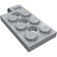 Hinge Plate 2 x 4 with Pin Hole with 3 Holes - Top (98286)