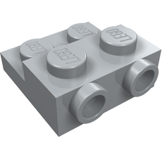 Plate Special 2 x 2 x 2/3 with Two Studs On Side and Two Raised [Solid Anti-stud] (99206)