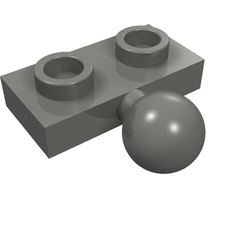 Plate Special 1 x 2 with 5.9mm Centre Side Towball (14417)
