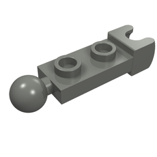Plate Special 1 x 2 with 5.9mm Towball Socket and Towball (14419)