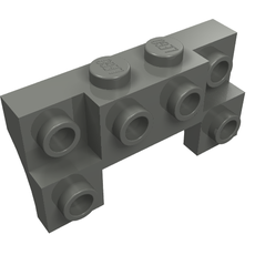 Brick Special 2 x 4 - 1 x 4 with 2 Recessed Studs and Thin Side Arches (14520)
