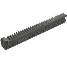 Technic Gear Rack 1 x 14 x 2 with Axle and Pin Holes (18942)