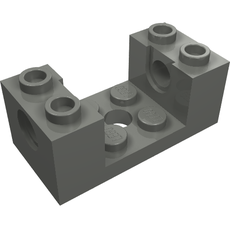 Brick Special 2 x 4 x 1 1/3 with Pin Holes and 2 x 2 Recessed (18975)