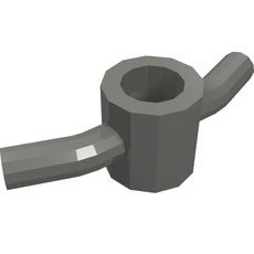Equipment Spiral Pole Attachment - 2 Bent Handles and 3 Internal Splines (23422)