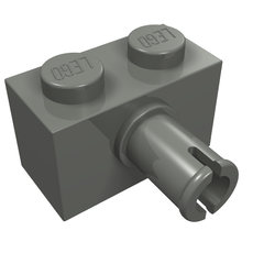 Brick Special 1 x 2 with Pin (2458)
