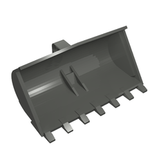 Technic Digger Bucket / Shovel 7 x 10 x 5 with 4.85 Hole (28216)