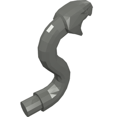 Animal, Snake Head with Open Mouth, Fangs and Curved Neck with Bar (28588)