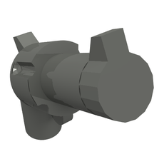 Weapon Gun / Pistol / Revolver Large Barrel, Long Grip (30132)