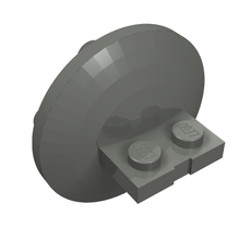 Plate Special 1 x 2 with 4 x 4 disk at 90 degrees (30209)