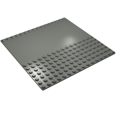 Baseplate 32 x 32 with 7-Stud Straight, Dual [Plain] (30225)