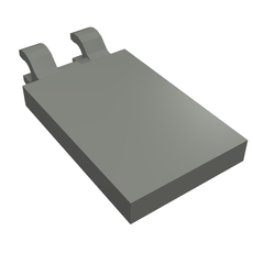 Tile Special 2 x 3 with 2 Clips [Thick Open O Clips] (30350b)