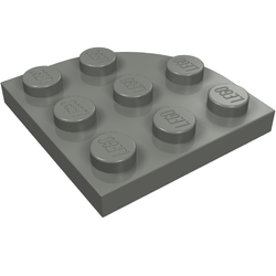 Choose Quantity Lego Plate Plaque Round Corner 3x3 30357 Dark Bluish Gray