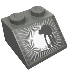 Slope 45° 2 x 2 with SW AT-AT Print