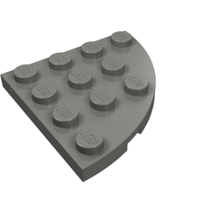 LEGO PART 30565 Plate Round Corner 4 x 4 | Rebrickable - Build 