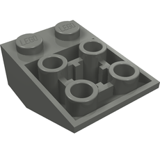 Brick Sloped Inverted 33° 3 x 2, Connections between Studs, Ovoid Bottom Pin (3747b)