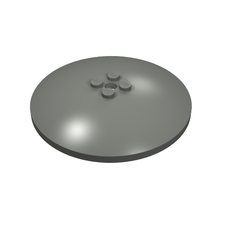 Dish 8 x 8 Inverted [Radar], Solid Studs, Rounded Anti-stud Underside (3961)