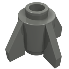 Brick Round 1 x 1 with Fins, Open Stud (4588)