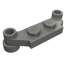 Plate Special 1 x 4 Offset with Bar Holes (4590)
