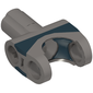 Technic Axle Connector 2 x 3 with Ball Socket and Axle Socket with Black Rubber Insert