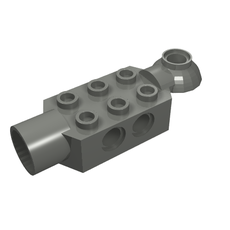 Technic Brick Special 2 x 3 with Pin Holes, Rotation Joint Ball Half [Horizontal Top], Rotation Joint Socket (47454)