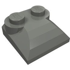 Brick Curved 2 x 2 x 2/3 Two Studs and Curved Slope End (47457)