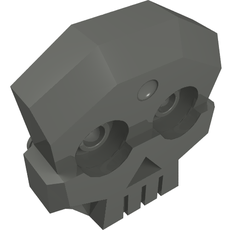 Skull 1 x 4 x 3 Relief with Two Pins (47990)