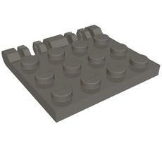 Hinge Plate 3 x 4 Locking Dual 2 Finger, 7 teeth (50337)