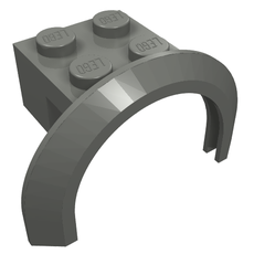 Wheel Arch, Mudguard 4 x 2 1/2 x 2 with 2 x 2 Plate (50745)
