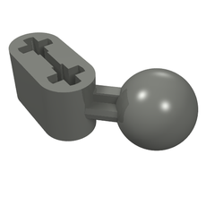 Technic Beam 1 x 2 with Ball Joint Angled (50923)
