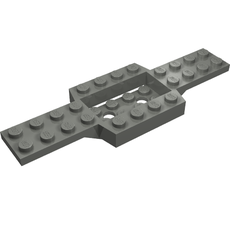 Vehicle Base 4 x 12 x 3/4 with 4 x 2 Recessed Center with Smooth Underside (52036)