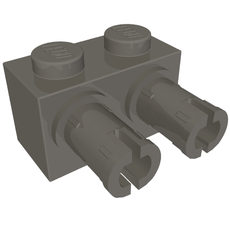 Brick Special 1 x 2 with 2 Pins, Square Pin Holes (53540)