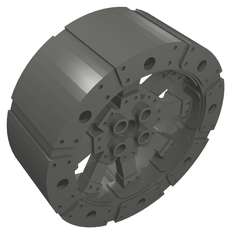 Wheel Wagon Viking with 12 Holes [7 Studs Diameter] (55817)