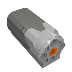 Motor, Medium, Power Functions, 3 x 6 x 3 with Dark Bluish Gray Bottom and 20cm Wire