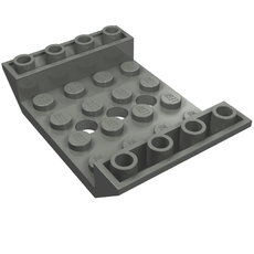 Brick Sloped Inverted 45° 6 x 4 Double with 4 x 4 Recessed and 3 Holes (60219)