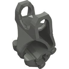 Large Figure Hand, Fist with Axle Hole, 3 Fingers (64251)