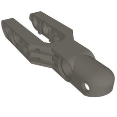 Technic Steering Arm 5.5 x 2 with Towball Socket Rounded, Chamfered [Reinforced] (64872)