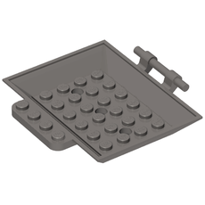 Plate Special 6 x 8 x 1 with Bar, Holes, Door (65068)