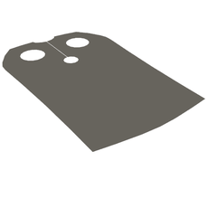 Neckwear Cape, Straight Side [Traditional Starched Fabric] (65384)