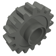 Technic Gear 16 Tooth with Clutch [Smooth] (6542b)