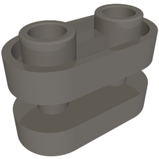Brick Special 1 x 2 Rounded with Center Bars (77808)