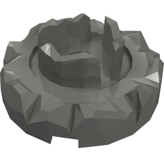 Turntable 4 x 4 Top with Jagged Edge and Three Segments (Atlantis Key Holder) (87750)